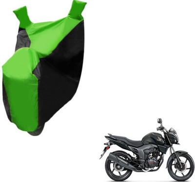 Flipkart SmartBuy Two Wheeler Cover for Honda(CB Trigger, Black, Green)
