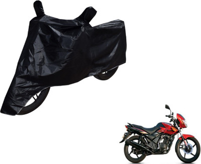 MOCKHE Two Wheeler Cover for TVS(Flame DS 125, Black)