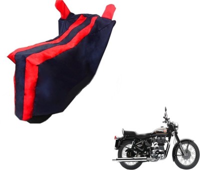 Flipkart SmartBuy Two Wheeler Cover for Royal Enfield(Bullet 350, Black, Red)