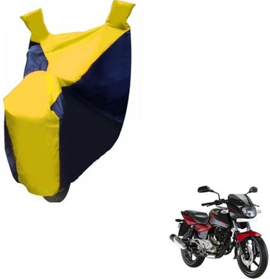 MOCKHE Two Wheeler Cover for Bajaj(Pulsar 180 DTS-i, Black, Yellow)