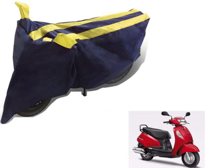 MOCKHE Two Wheeler Cover for Suzuki(Access SE, Black, Yellow)