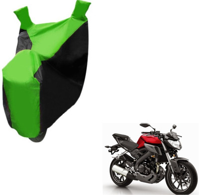 MOCKHE Two Wheeler Cover for Suzuki(Gixxer, Black, Green)