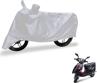 MOCKHE Two Wheeler Cover for TVS(Scooty Streak, Silver)