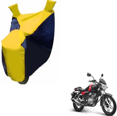 MOCKHE Two Wheeler Cover for Bajaj(V 150, Black, Yellow)