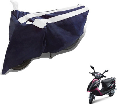 Flipkart SmartBuy Two Wheeler Cover for TVS(Streek, Black, White)