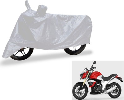 MOCKHE Two Wheeler Cover for Mahindra(Mojo, Silver)