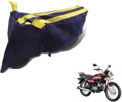 MOCKHE Two Wheeler Cover for Hero(HF Dawn, Black, Yellow)