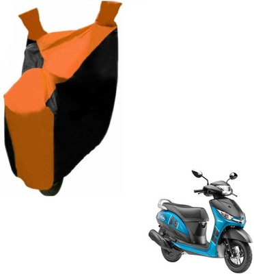 Flipkart SmartBuy Two Wheeler Cover for Yamaha(Alpha, Black, Orange)