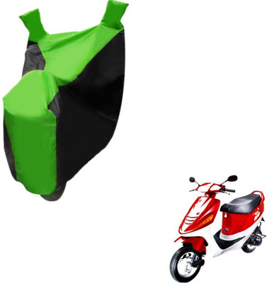 Flipkart SmartBuy Two Wheeler Cover for Kinetic(Black, Green)