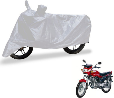 MOCKHE Two Wheeler Cover for Hero(Ambition, Silver)