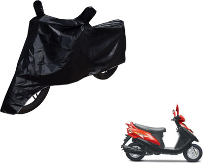 MOCKHE Two Wheeler Cover for Mahindra(Flyte, Black)