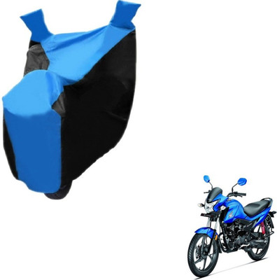 MOCKHE Two Wheeler Cover for Honda(Livo, Black, Blue)