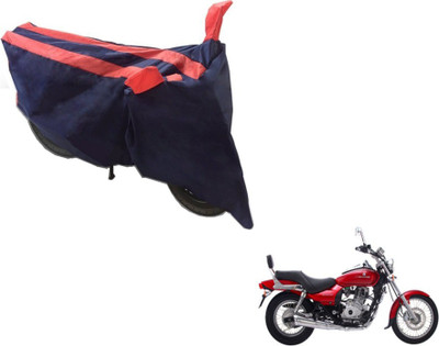 MOCKHE Two Wheeler Cover for Bajaj(Avenger 220 DTS-i, Black, Orange)