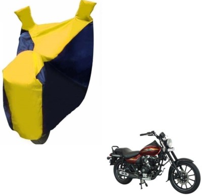 MOCKHE Two Wheeler Cover for Bajaj(Avenger 150 Street, Black, Yellow)