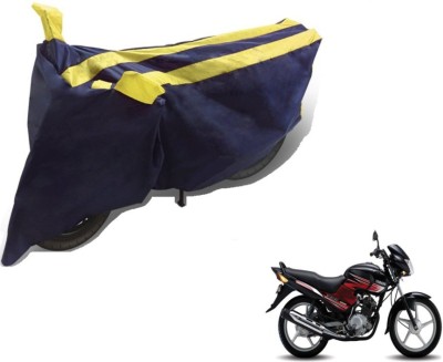 MOCKHE Two Wheeler Cover for Yamaha(YBR 125, Black, Yellow)