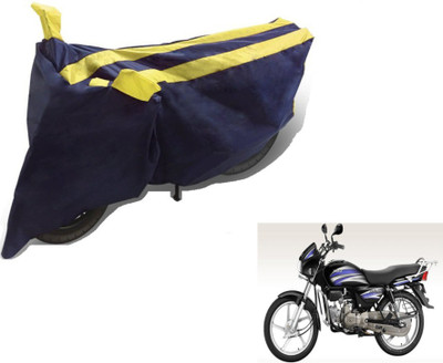 MOCKHE Two Wheeler Cover for Hero(Splendor Plus, Black, Yellow)