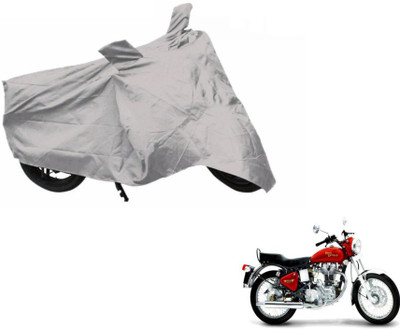 Flipkart SmartBuy Two Wheeler Cover for Royal Enfield(Electra Delux, Silver)
