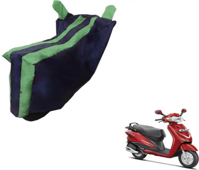 MOCKHE Two Wheeler Cover for Hero(Duet, Black, Green)