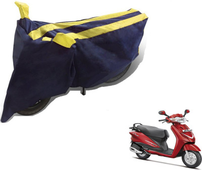 MOCKHE Two Wheeler Cover for Hero(Duet, Black, Yellow)