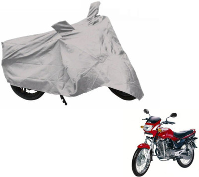 MOCKHE Two Wheeler Cover for Hero(Ambition, Silver)