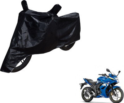MOCKHE Two Wheeler Cover for Suzuki(Gixxer SF, Black)