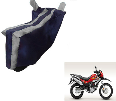 MOCKHE Two Wheeler Cover for Hero(Impulse, Black, Silver)