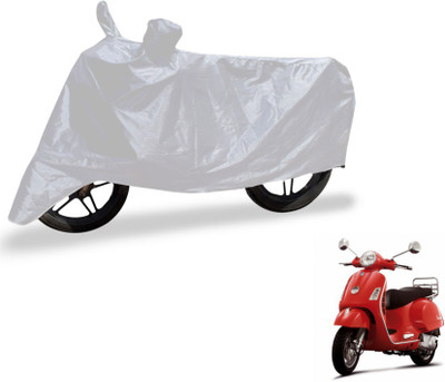 Flipkart SmartBuy Two Wheeler Cover for Piaggio(Vespa LX, Silver)