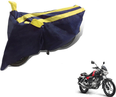 MOCKHE Two Wheeler Cover for Bajaj(V 150, Black, Yellow)