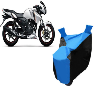 Autocraft Two Wheeler Cover for TVS(Apache RTR 160, Blue)