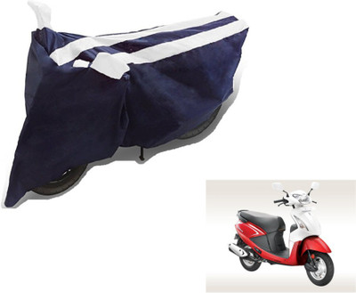 MOCKHE Two Wheeler Cover for Hero(Pleasure, Black, White)