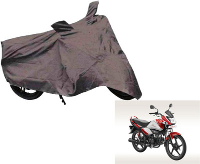 MOCKHE Two Wheeler Cover for Hero(Splendor I Smart, Grey)