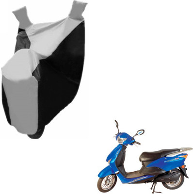 Flipkart SmartBuy Two Wheeler Cover for Hero(E Scoot, Black, Silver)