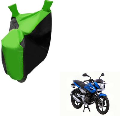 MOCKHE Two Wheeler Cover for Bajaj(XCD 125cc, Black, Green)