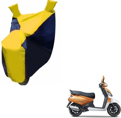 MOCKHE Two Wheeler Cover for Mahindra(Gusto, Black, Yellow)