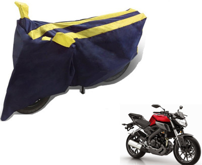 MOCKHE Two Wheeler Cover for Suzuki(Gixxer, Black, Yellow)