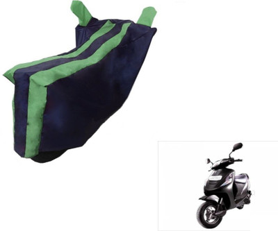 MOCKHE Two Wheeler Cover for Mahindra(Kine, Black, Green)