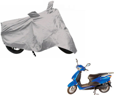 MOCKHE Two Wheeler Cover for Hero(E Scoot, Silver)