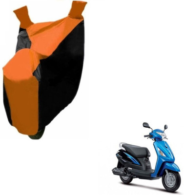 Flipkart SmartBuy Two Wheeler Cover for Suzuki(Zeus, Black, Orange)