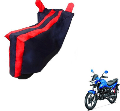 MOCKHE Two Wheeler Cover for Honda(Livo, Black, Red)