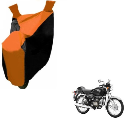 MOCKHE Two Wheeler Cover for Hero(Splendor Pro Classic, Black, Orange)