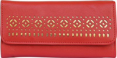 

Aisna Women Evening/Party Red Artificial Leather Wrist Wallet, Orange