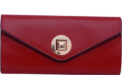 

ADORSY Women Casual Red Artificial Leather Wallet(10 Card Slots)