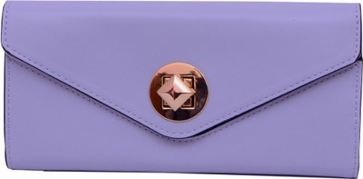 

ADORSY Women Casual Purple Artificial Leather Wallet(10 Card Slots), Blue