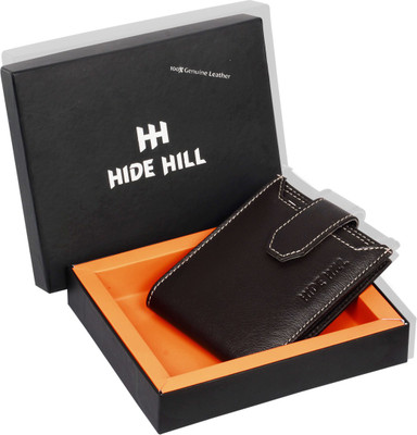 

hide hill Men Brown Genuine Leather Wallet(7 Card Slots)
