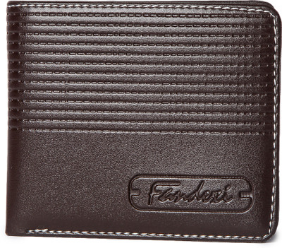 

London Fashion Men Brown Artificial Leather Wallet(4 Card Slots)