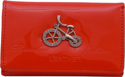 

ADORSY Girls Red Plastic Wallet(4 Card Slots)