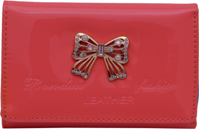 

ADORSY Girls Pink Plastic Wallet(4 Card Slots)