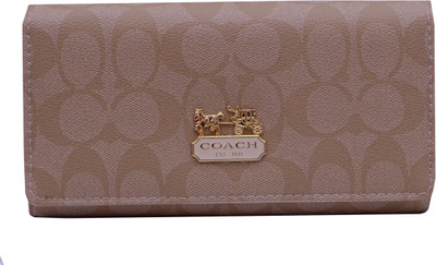 

ADORSY Women Casual Beige Artificial Leather Wallet(6 Card Slots)