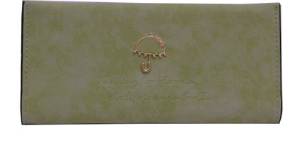 

ADORSY Women Casual Green Artificial Leather Wallet(7 Card Slots)