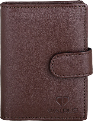 

Walrus Men Brown Artificial Leather Card Holder(18 Card Slots)